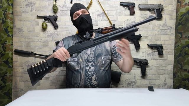 TM M870 TACTICAL - СТРАЙКБОЛЬНЫЙ ДРОБОВИК (GREEN GAS, 6ММ) - МИНИ ОБЗ