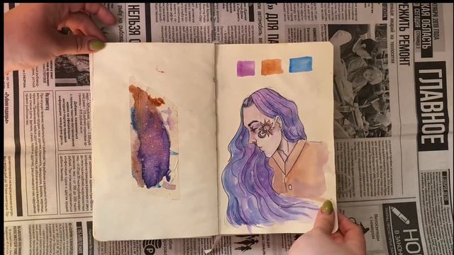 #sketchbook tour | обзор на скетчбук by maira смотреть онлайн