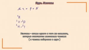 32. Ядро. Изотопы. Массовое число