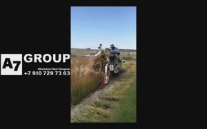 Теребилка самоходная для льна В-1.5 Китай #техника #лен #китай