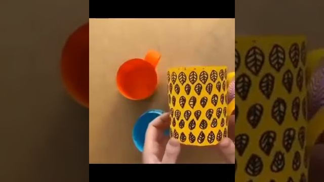 How to make a paper mug with a handle?Как сделать кружку с ручкой из Бумаги? смотреть онлайн