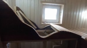 Лежак шезлонг в парилке своими руками