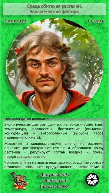 Б7 16 Среда обитания растений Экологические факторы смотреть онлайн