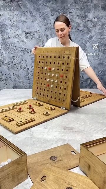 Настольная игра из дерева Морской Бой #морскойбой #нас смотреть онлайн