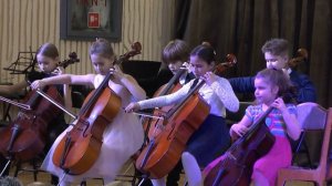 Во поле береза стояла - ансамбль виолончелистов