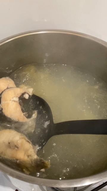 #Рецепт #уха #семга #еда #семья #дети