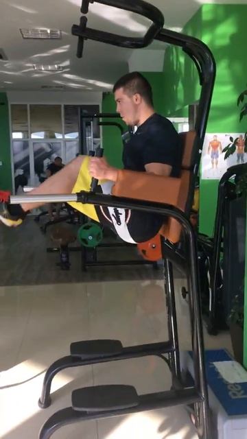 Подъем ног в висе ( колени). смотреть онлайн