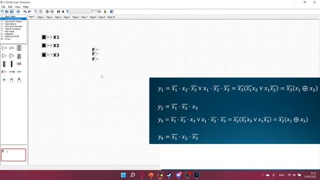CEDAR Logic Simulator: управление роботом-пылесосом