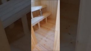 Баня 6 на 4 м. внутри.