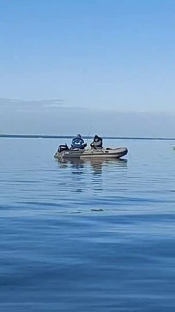 Финский залив. Ловля корюшки весной с лодки. 2023г.