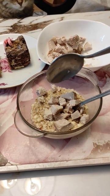 ешь кашу с мясом! #вкуснаяеда смотреть онлайн