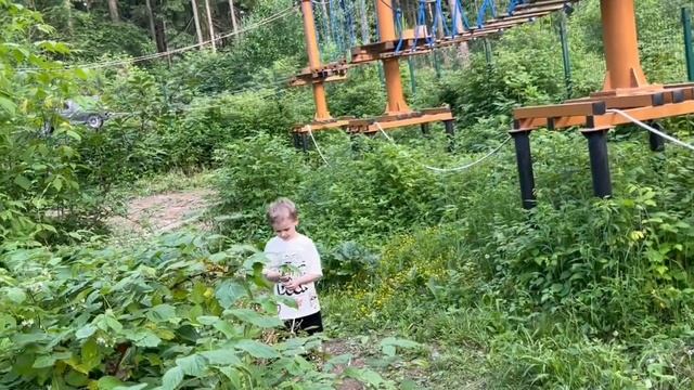 Наши будни /канатная дорожка /ставим новый бассейн смотреть онлайн