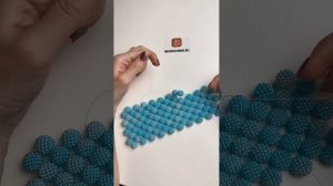 Урок 3. Как заменить леску в полотне сумки из бусин. Как