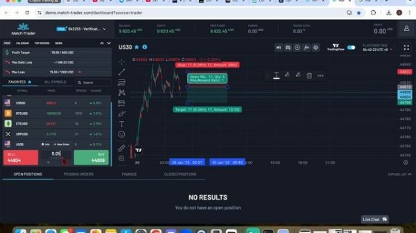 Match Trader  - Расчет лота