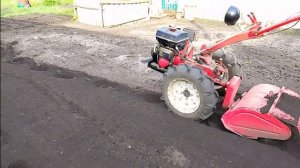 Фрезирование, посадка картофеля с мотоблоком.