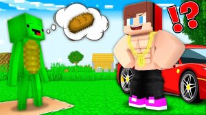 Сильный и богатый Джей Джей против слабого и бедного Майки— Мультик с Персонажами Майнкрафт