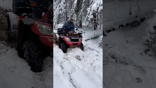 Спасение квадрацикла Лебедкой #пермь