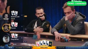 💥 НЕРЕАЛЬНАЯ ПОКЕРНАЯ РАЗДАЧА 💥 - Финальный Стол Турнира $10,000,000 GTD : Онлайн Покер : Покер Сай