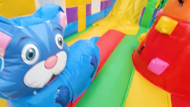 Коммерческий надувной батут «Лесная команда», 10x5x5 м