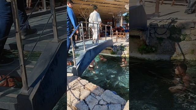 Бассейн Клеопатры в античном городе Иерополис в Турци смотреть онлайн