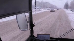 Работа в метель | Чебоксары | Троллейбус