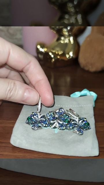 Серьги и кольцо серебро 925 пробы с покрытием платины и смотреть онлайн