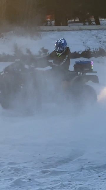 Stels Leopard на льду  #atv #offroad #cfmoto #snow #mud #stels #stelsleopard #stelsguepard #brp