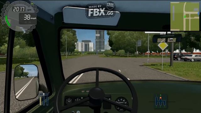 City Car Driving Home Edition УАЗ Фургон смотреть онлайн