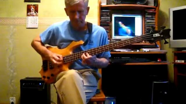 Red Hot Chili Peppers - around the world - бас(bass cover) смотреть онлайн