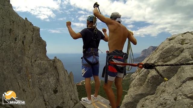 Ангел Ilias-kay Rope Jumping With Skyline X-team In Crimea