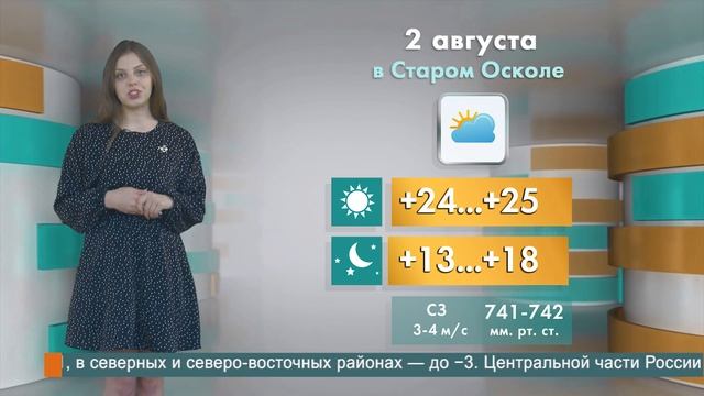 Погода в Старом Осколе на 2 августа смотреть онлайн