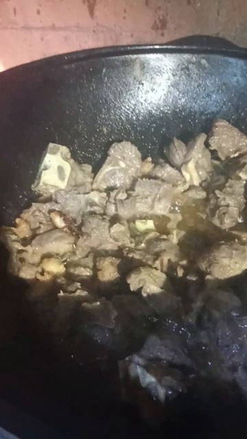 на мангале плов 😃