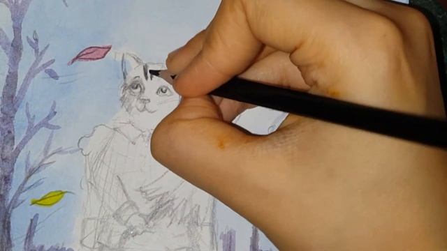 Как проиллюстрировать новый блокнот?|Рисую милых котиков смотреть онлайн