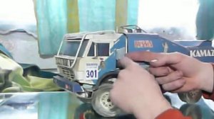 Бумажная модель.КамАЗ-49252,Paper model.KamAZ-49252