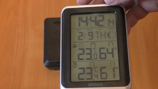 Метеостанция Kitfort КТ 3377 подсветка смотреть онлайн