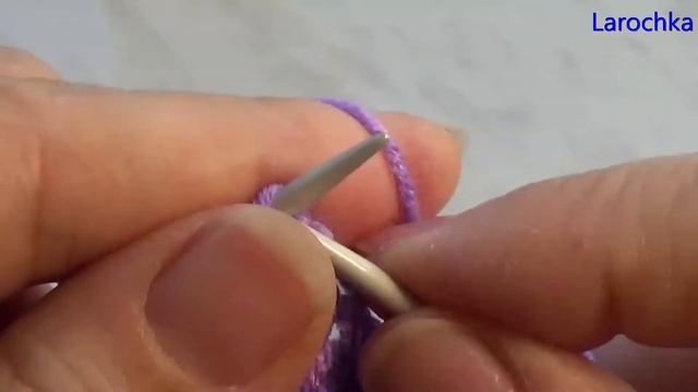 Узоры из лицевых и изнаночных петель с накидами. Узор №17 смотреть онлайн