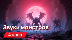 Звуки для соседей - звуки монстров, рычание, бульканье, чавканье