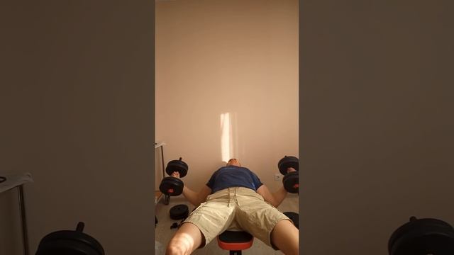 Качаюсь под музыку. Разводка гантелей смотреть онлайн