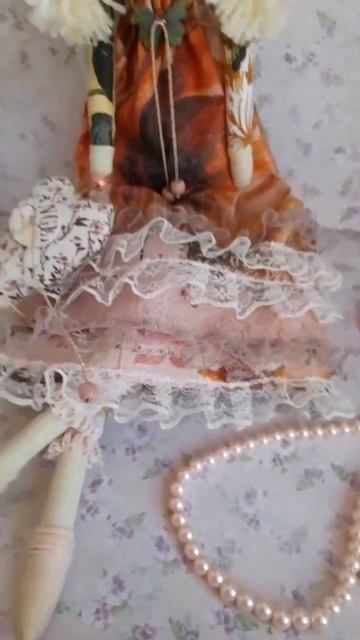 Кукла в стиле Тильда "Винтажный Ангел" смотреть онлайн