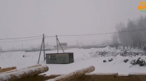 Монтаж пятой стены в срубе 6×6+3 м вынос! Установка пото?