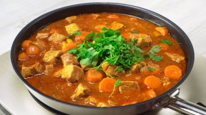 Нежное ТУШЕНОЕ МЯСО. Вкусное и ароматное ТУШЕНОЕ МЯСО С ОВОЩАМИ НА СКОВОРОДЕ. Свинина тушеная рецепт