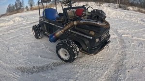 Картинг с мотором от мотоцикла!