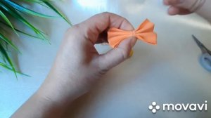Бантики из фоамирана. С таким бантиком справится каждый. DIY