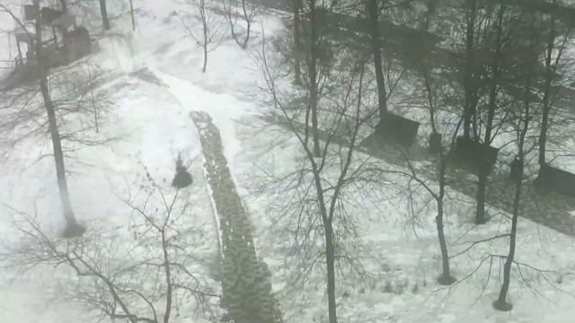 Снег,сильный ветер в Москве 27 марта 2022 г. смотреть онлайн