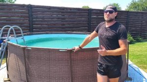 КАРКАСНЫЙ БАССЕЙН 366×100 (9кубов) месяц эксплуатации.