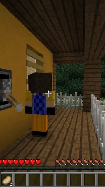 Мой странный и чокнутый сосед! #майнкрафт #minecraft #приве? смотреть онлайн