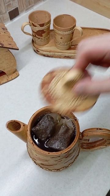 Применение нашей посуды в быту. #береста #посуда #чайни смотреть онлайн