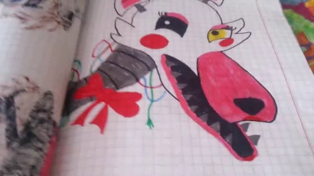 Мои рисунки фнаф!! В тетрадки.☆♥ смотреть онлайн