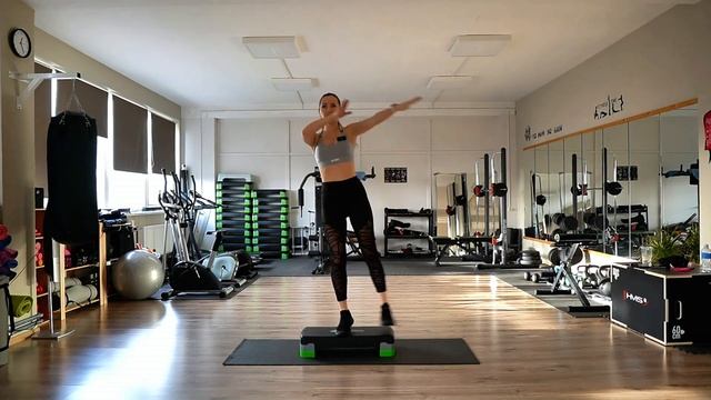 Степ аэробика для начинающих, степ дома, beginners step aerobics, смотреть онлайн