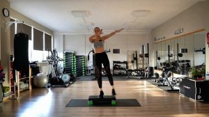Степ аэробика для начинающих, степ дома, beginners step aerobics,